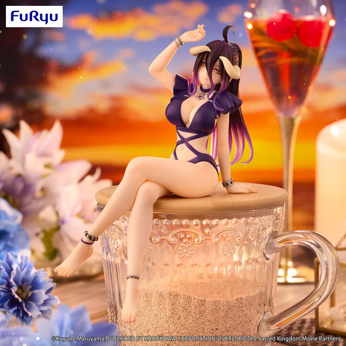 Overlord Noodle Stopper Figure Albedo Swimsuit Dark Purple Color Ver.