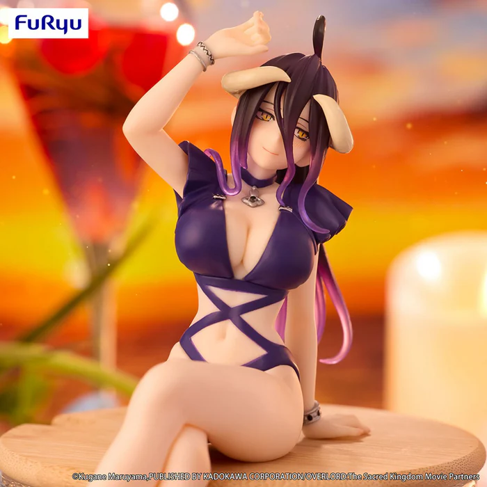 Overlord Noodle Stopper Figure Albedo Swimsuit Dark Purple Color Ver.